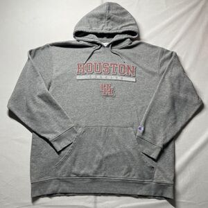 Champion Men's UofH Houston Cougars Gray Hoodie Sweatshirt Size XL